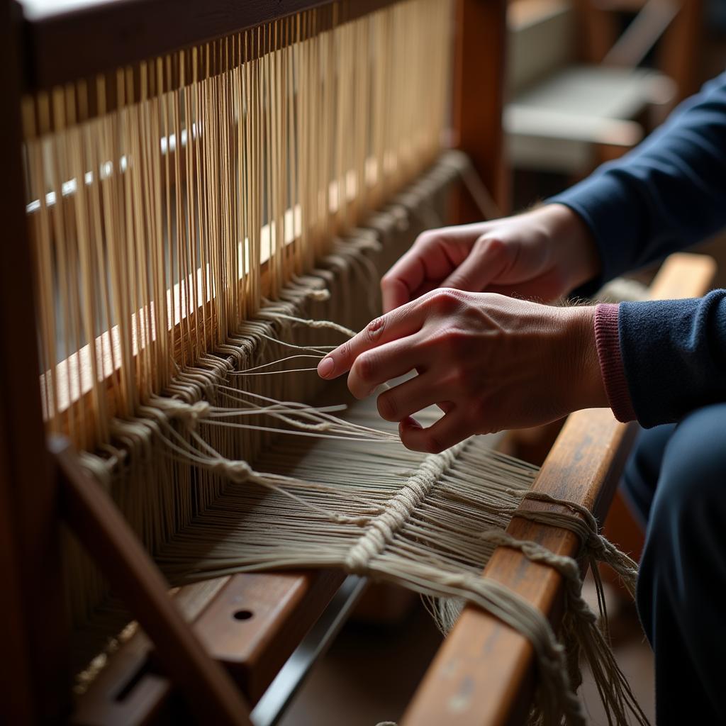 Traditional Horse Hair Sheet Weaving