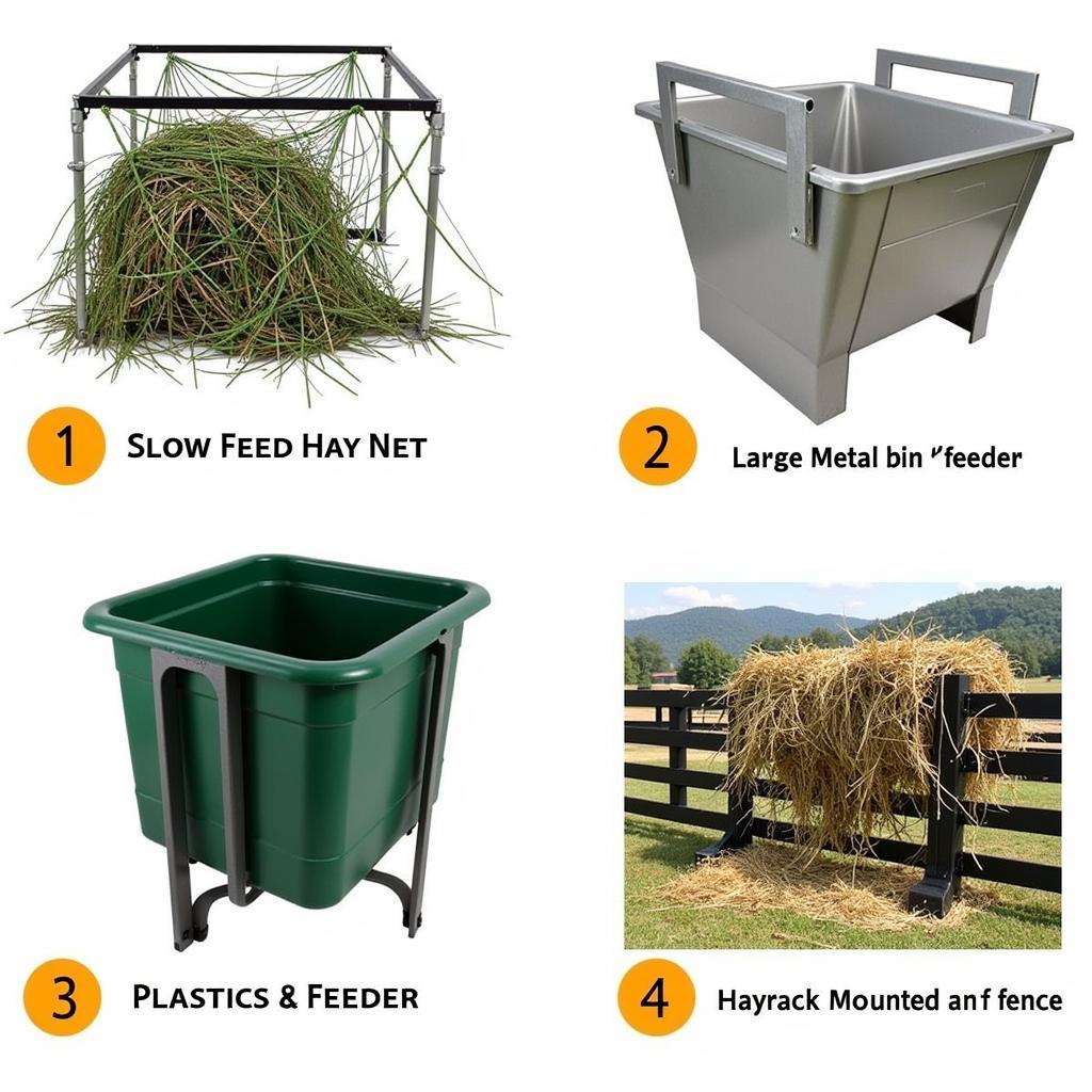 Different Types of Hay Feeders for Horses