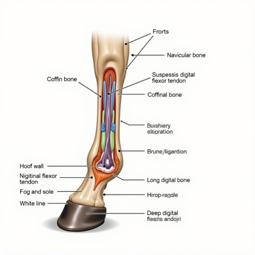 Horse Hoof Anatomy Diagram