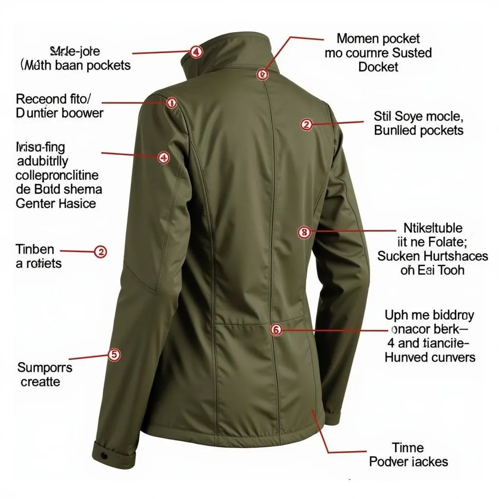 Women's horse hunting jacket with practical features