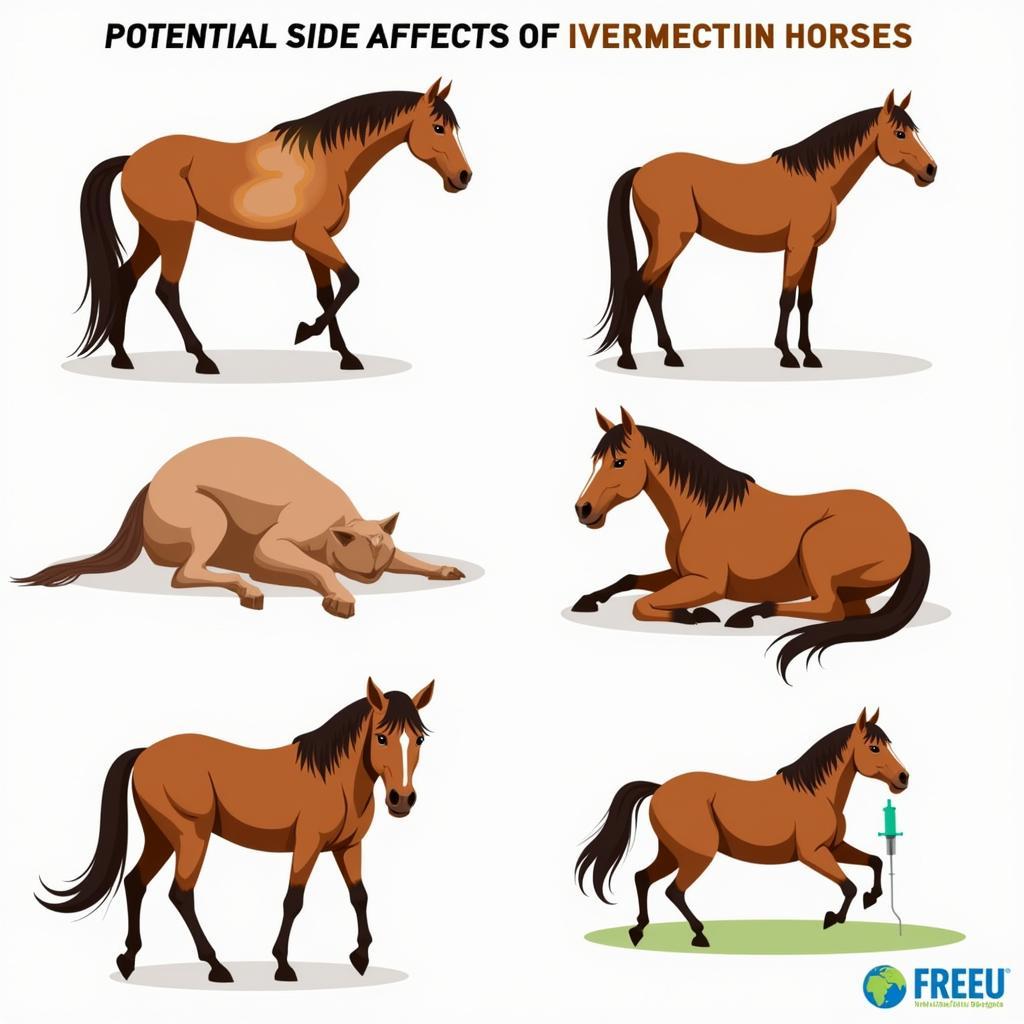 Horse Experiencing Ivermectin Side Effects