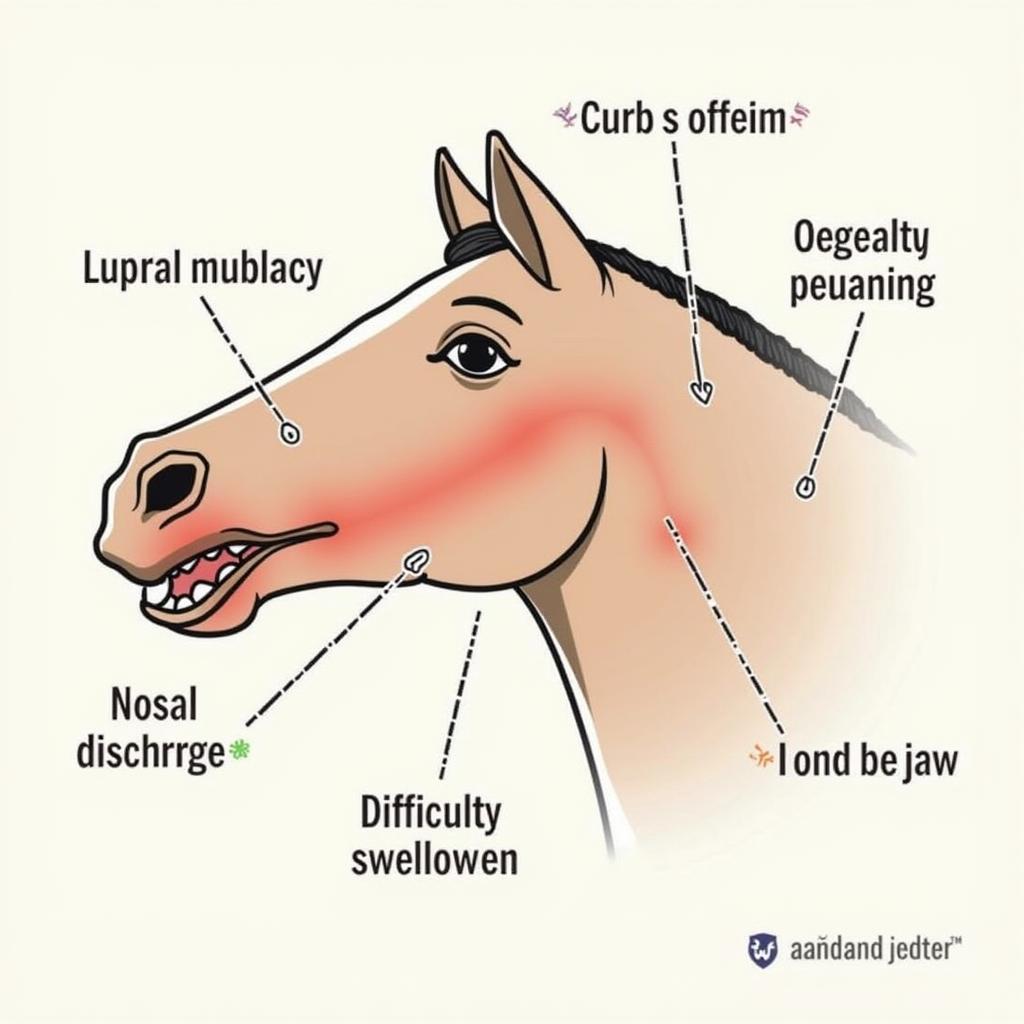 Horse Jaw Lump Symptoms