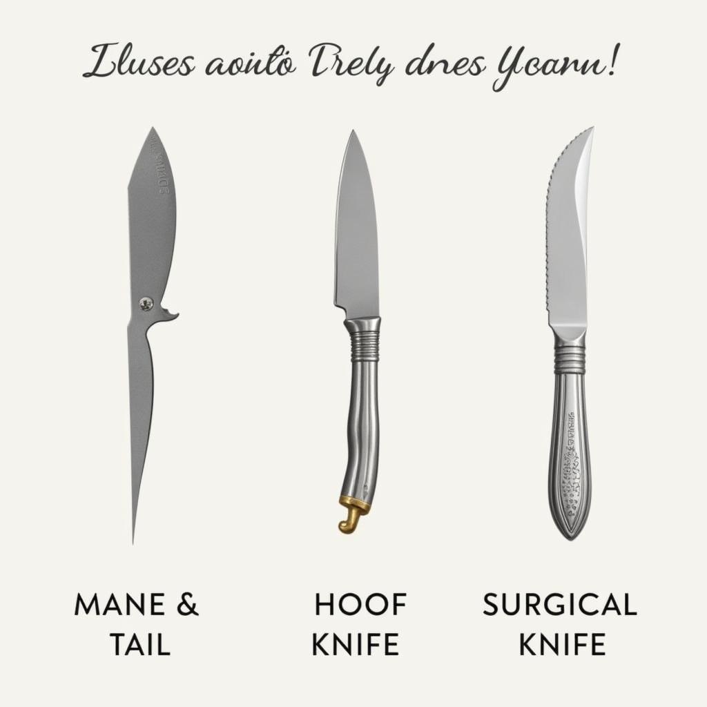 Horse Knife Types for Equine Care