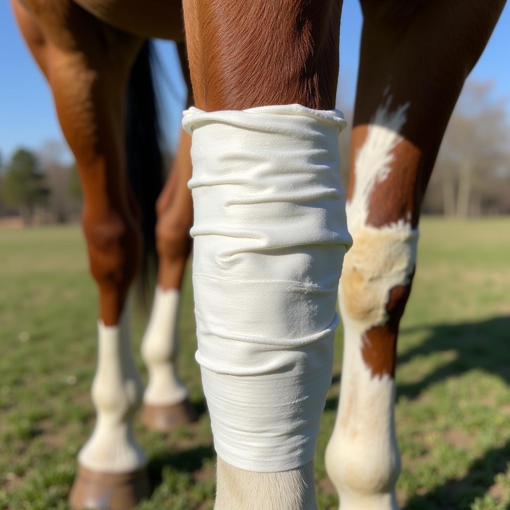 Bandaging After Poultice Application