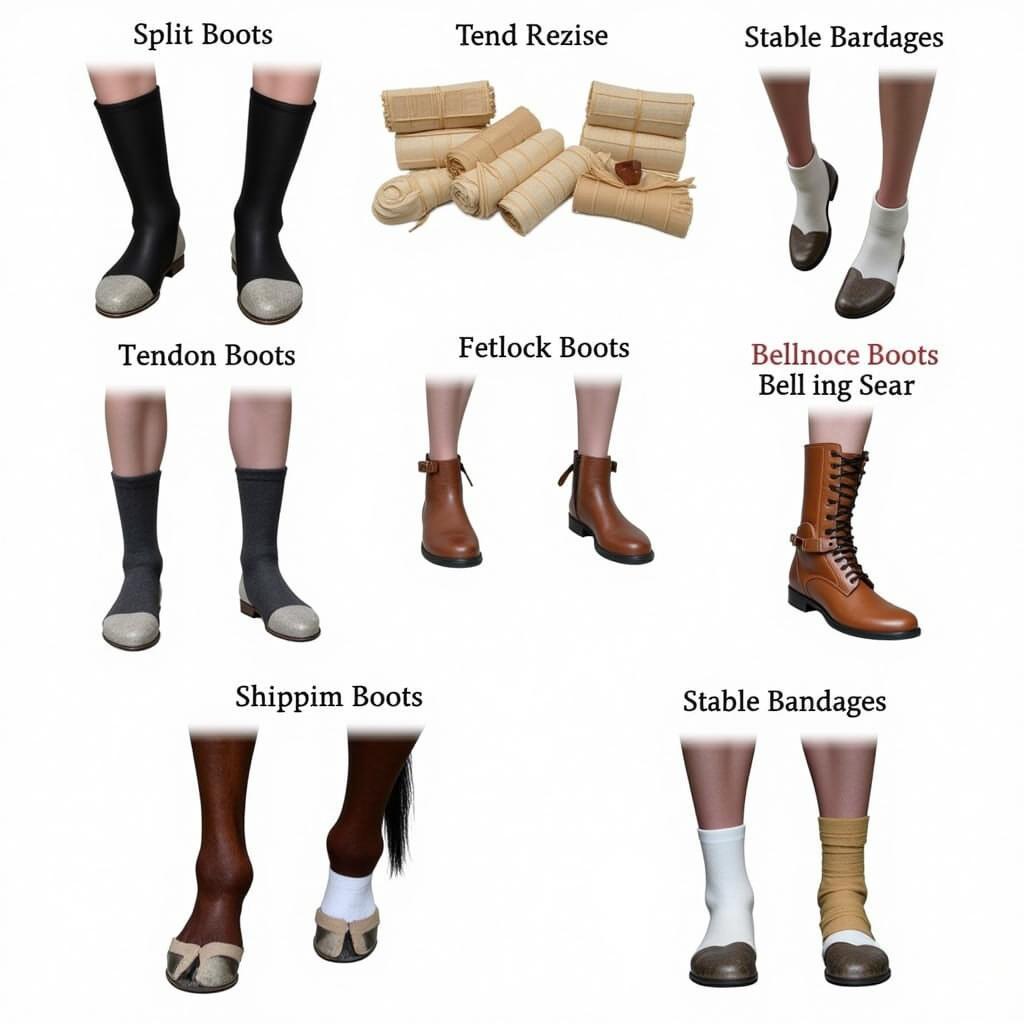 Horse leg boots and bandages for various disciplines and needs