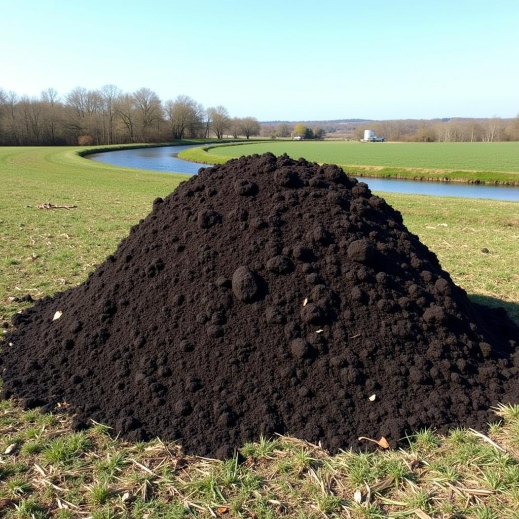 Environmental Impact of Horse Manure Pile