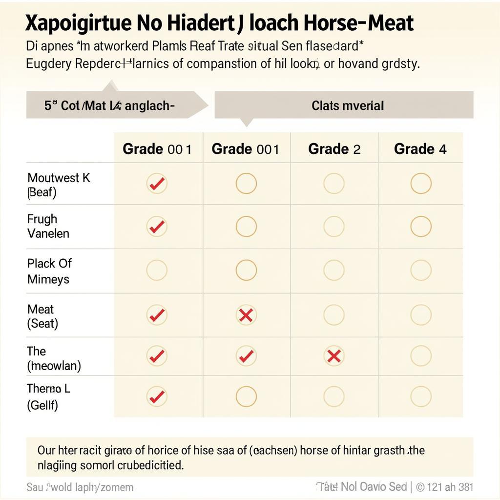 Horse Meat Grading System