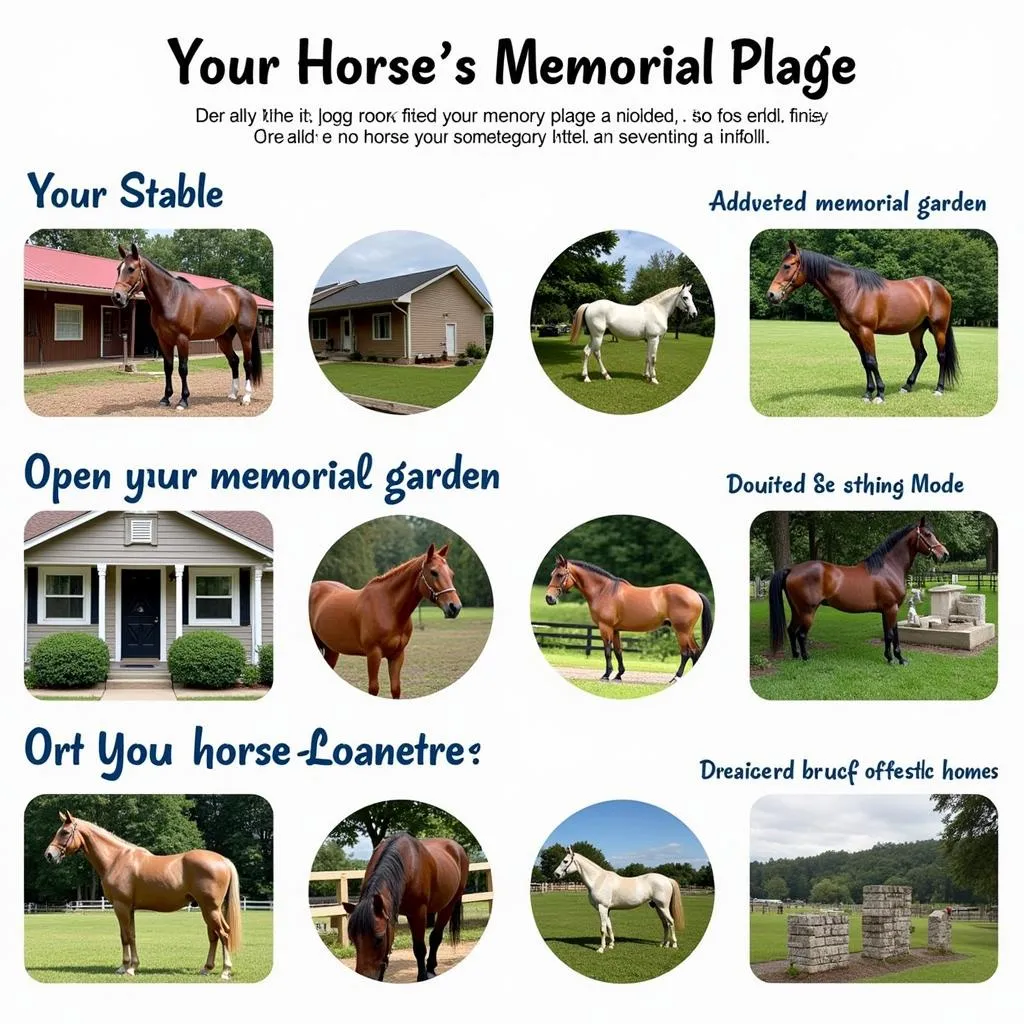 Finding the perfect location to display your horse's memorial plaque