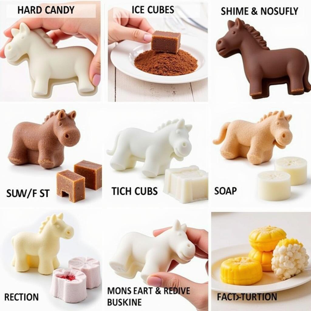 Horse molds used for various purposes