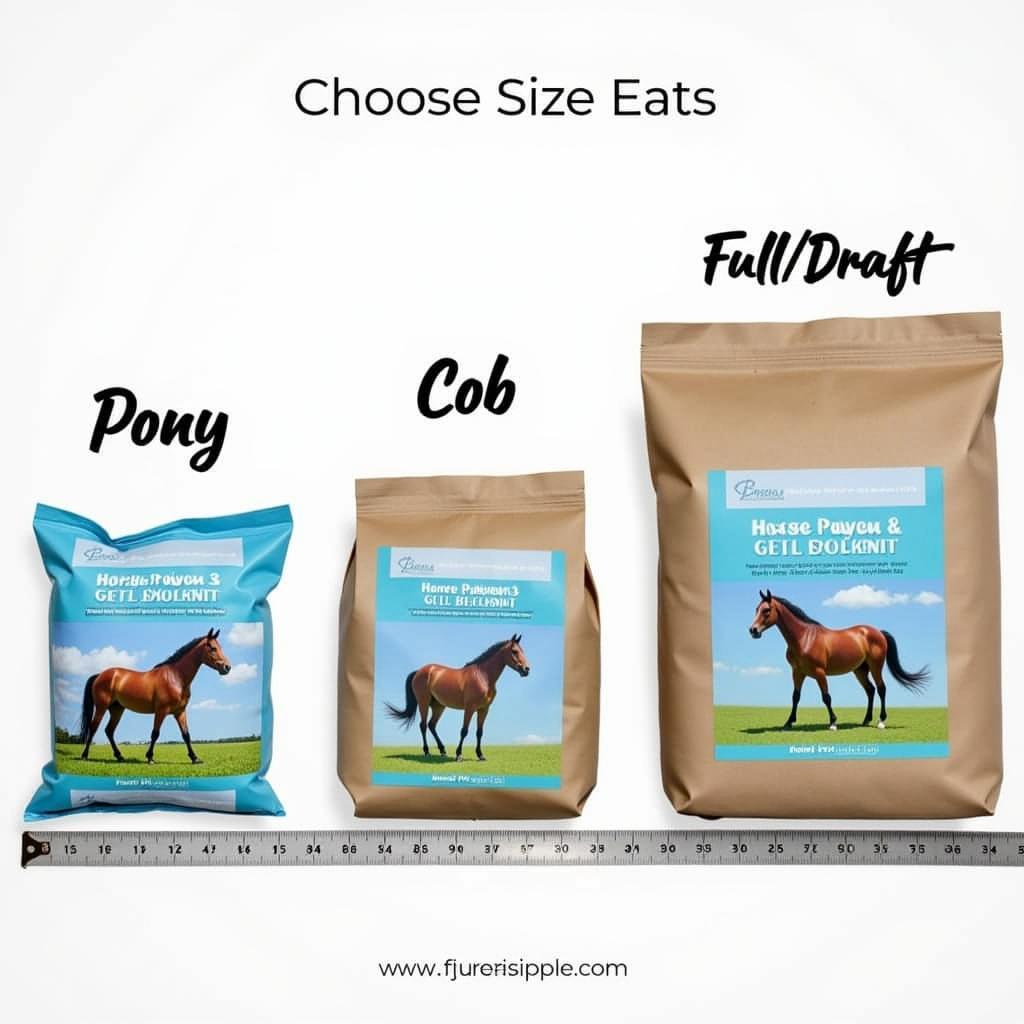 Comparing different horse nappy bag sizes for optimal fit and comfort