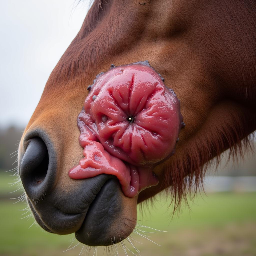 Equine Neck Abscess