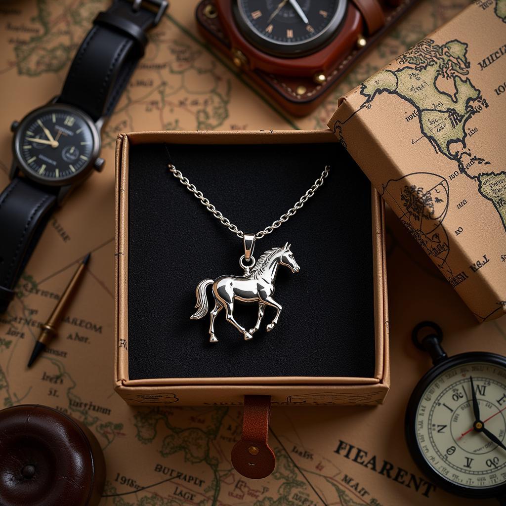 Horse Necklace Gift for Him