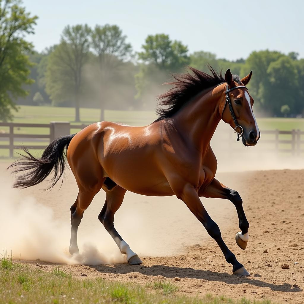 Horse Overreaching During Canter