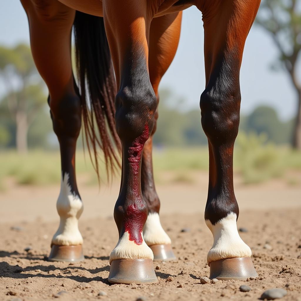 Horse Overreaching Injury