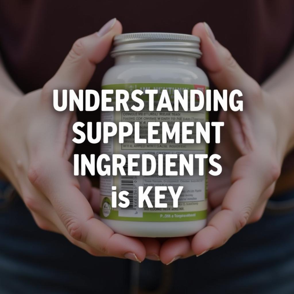 Reading the supplement label