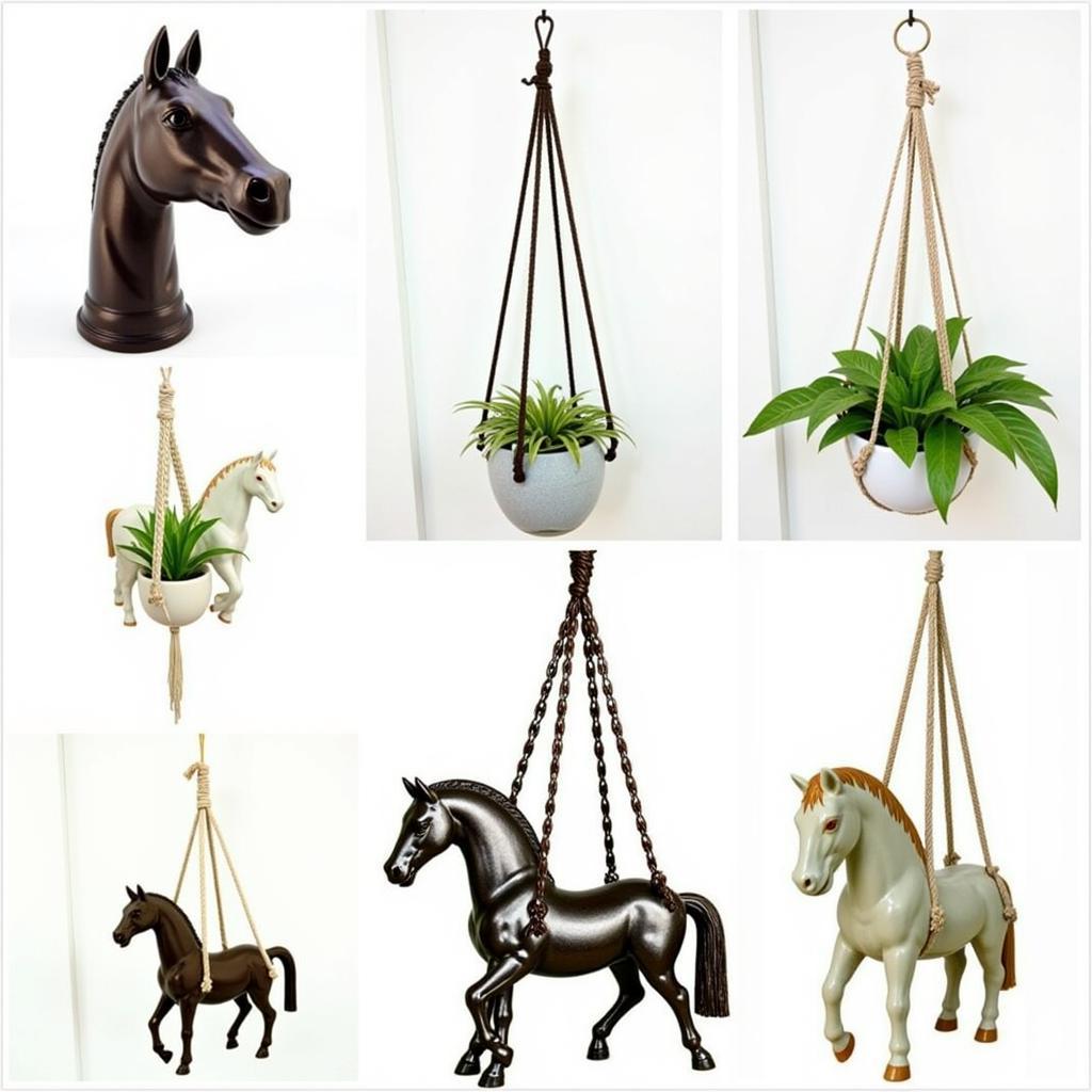 Different Horse Plant Hanger Styles