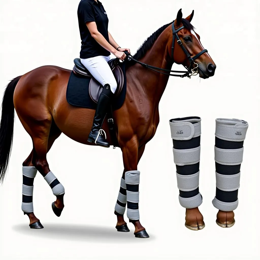 Horse polo wraps