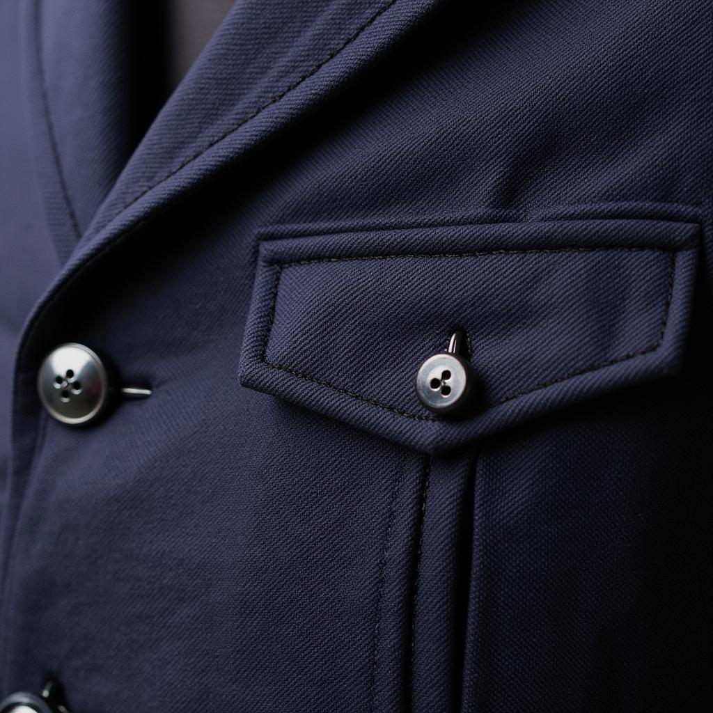 Close-Up Details of Horse Racing Blazer