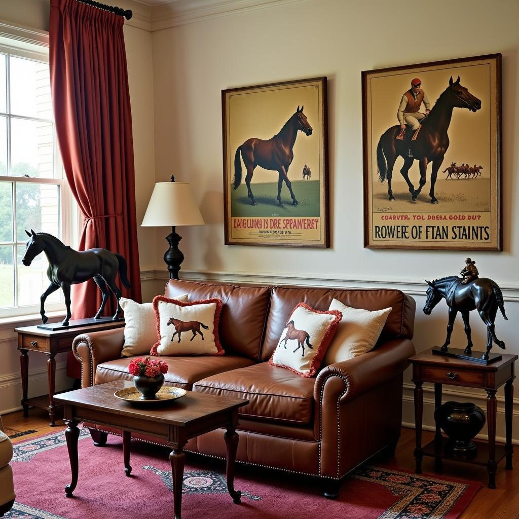 Horse Racing Themed Home Decor