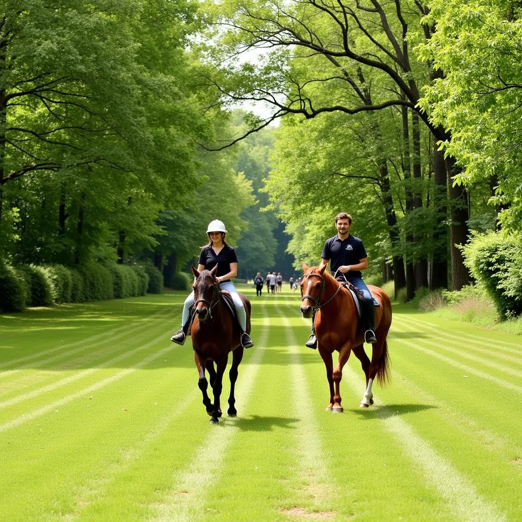 Equestrian Trail Ride through Thorndon Country Park