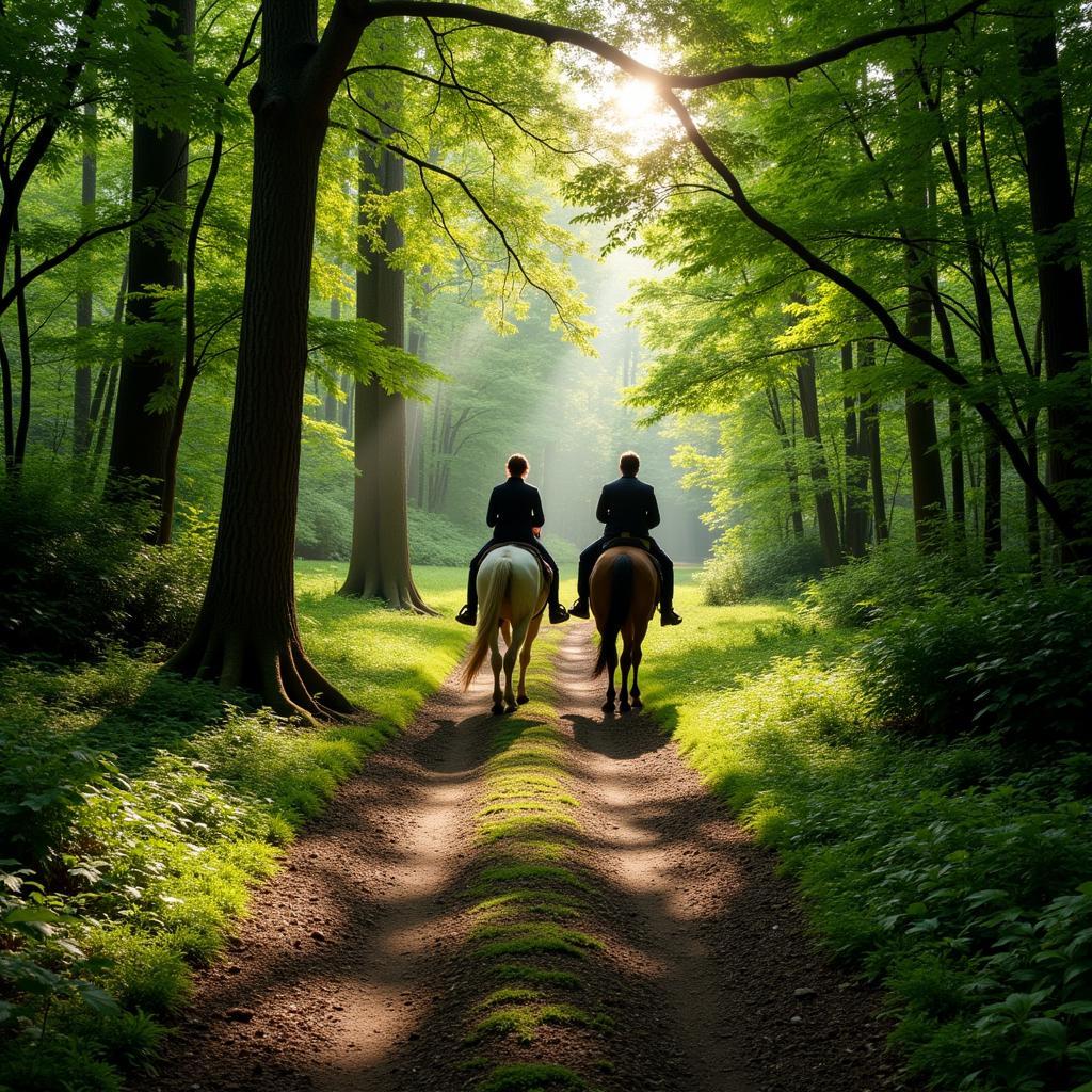 Horseback Riding Trails at Horse Lake Wisconsin