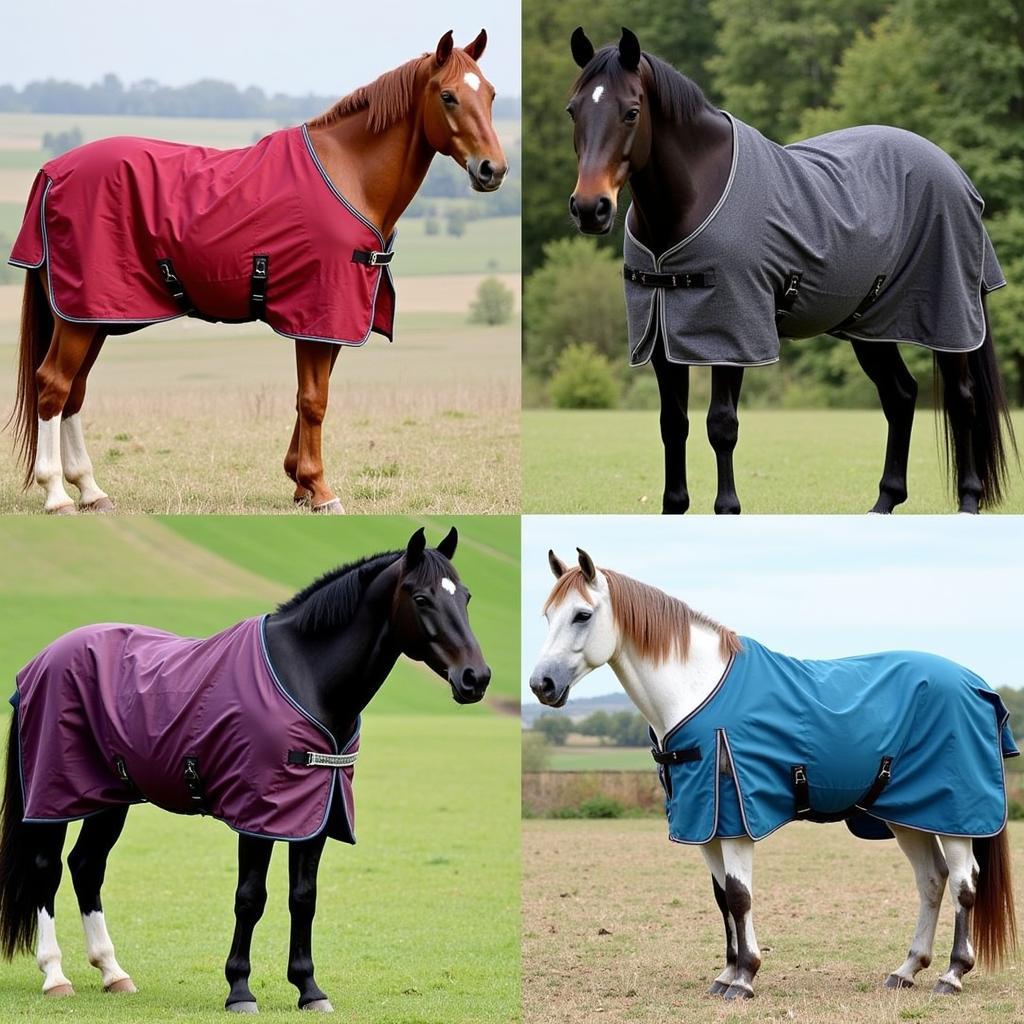 Horse Rug Pattern and Coat Color Coordination