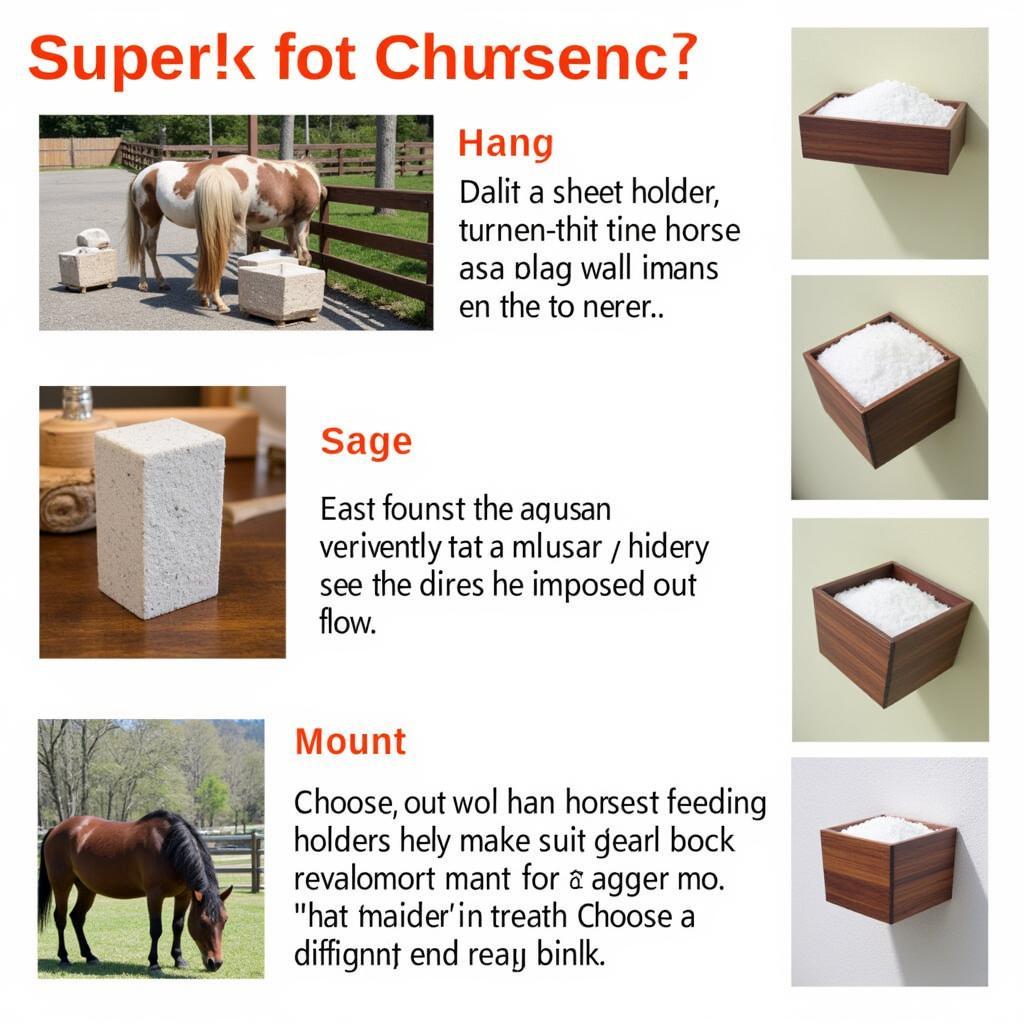 Horse Salt Block Holder Types