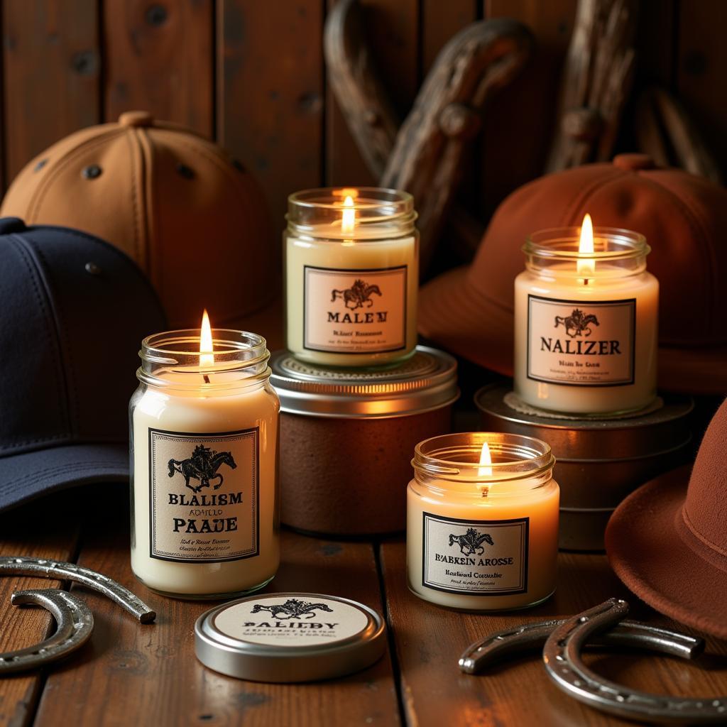 A Variety of Horse Scented Candles