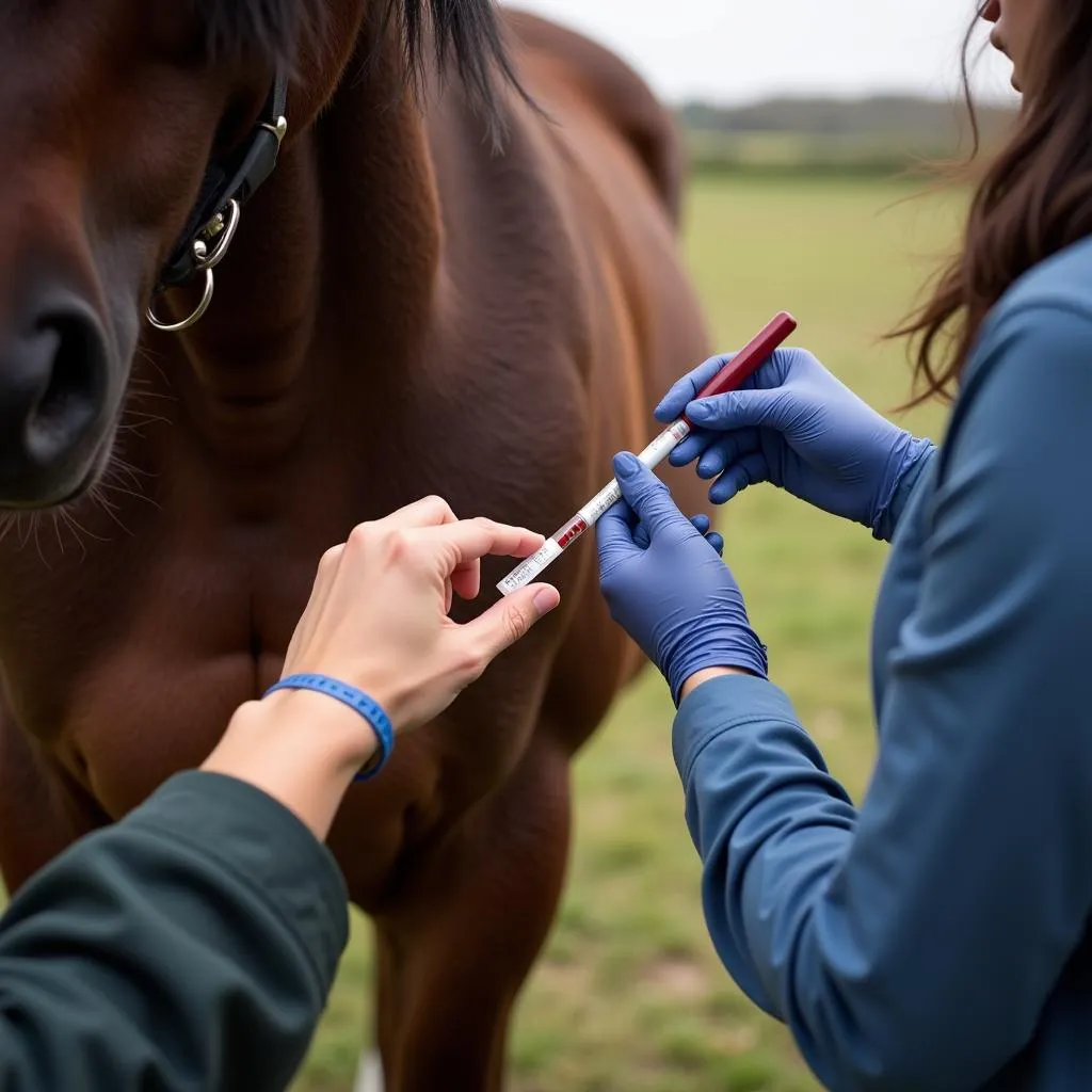 Horse SE blood test