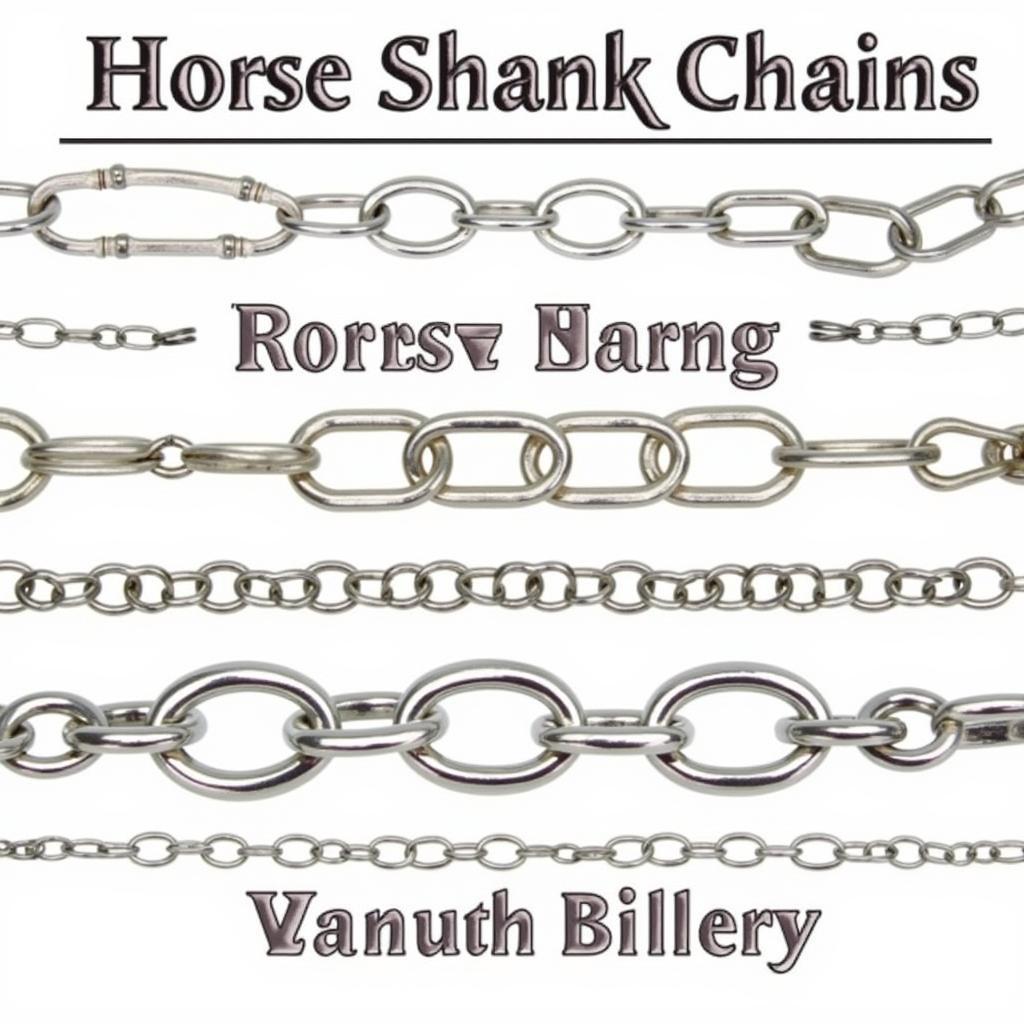 Types of Horse Shank Chains