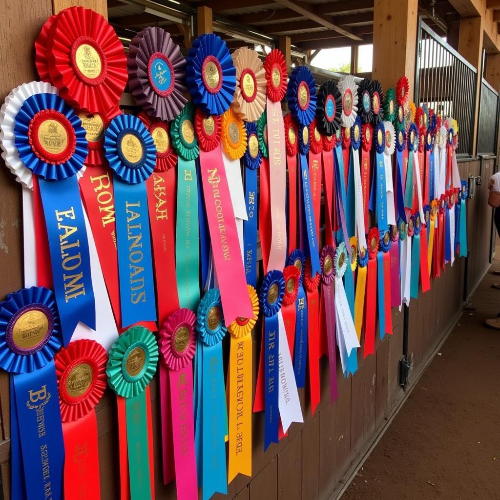 Horse Show Ribbons Display