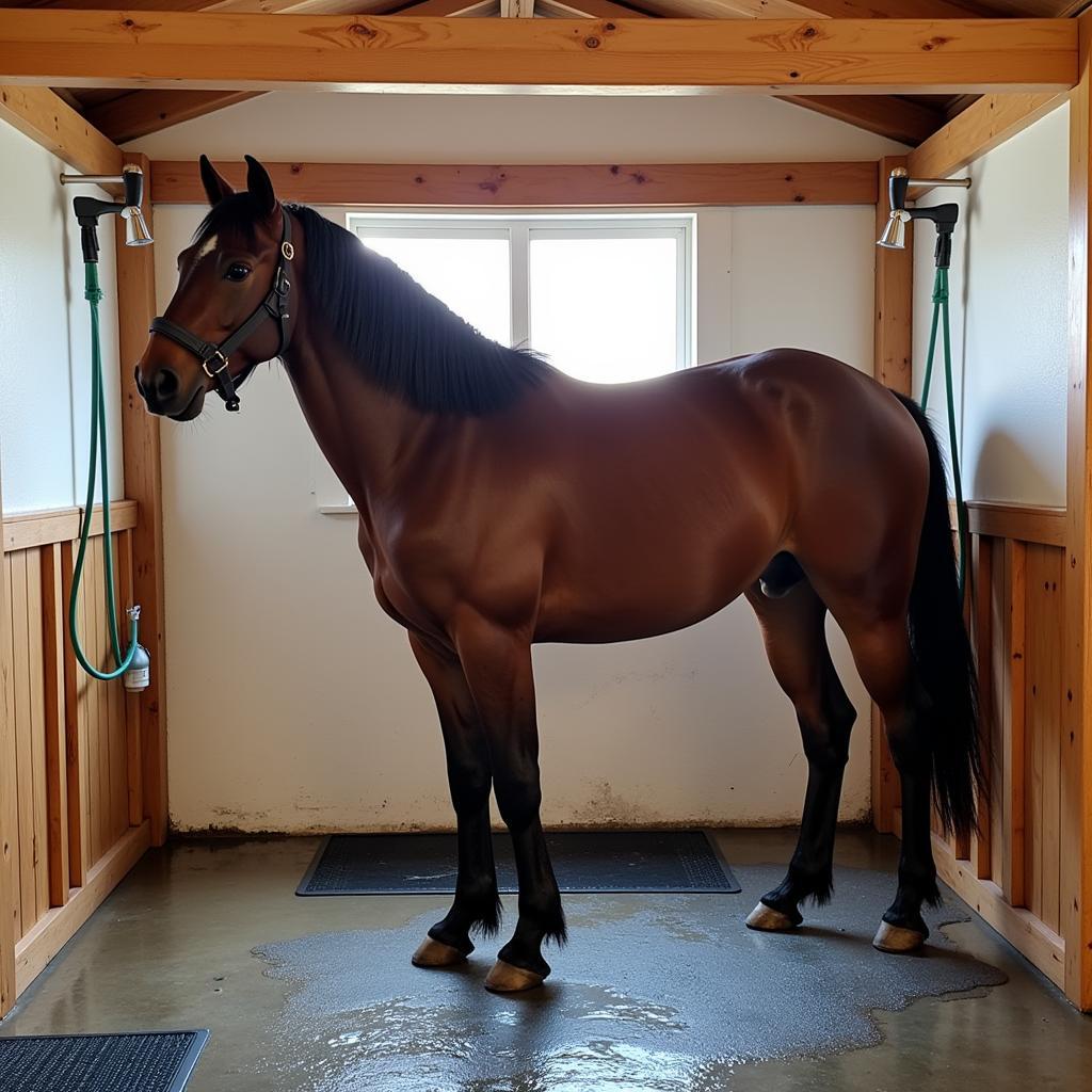 Horse Shower Setup