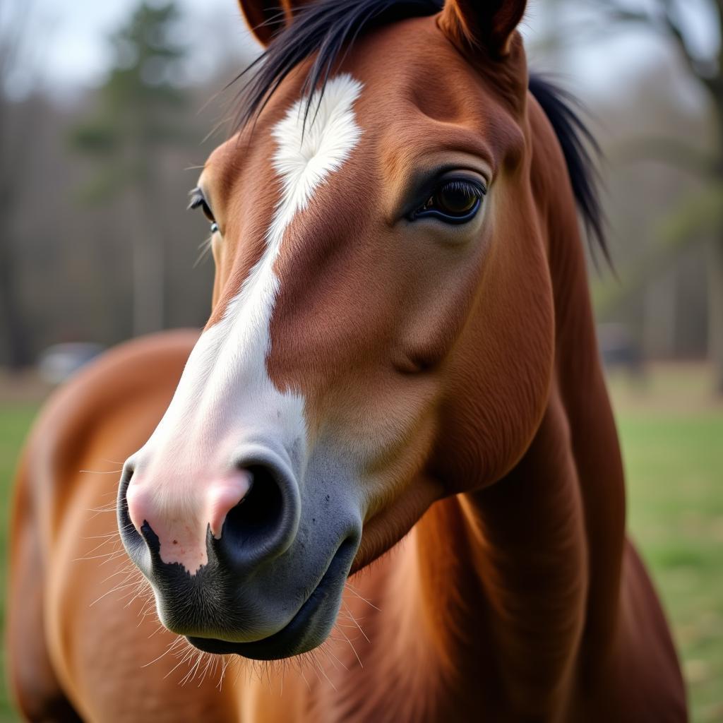 Horse Showing Cold Symptoms