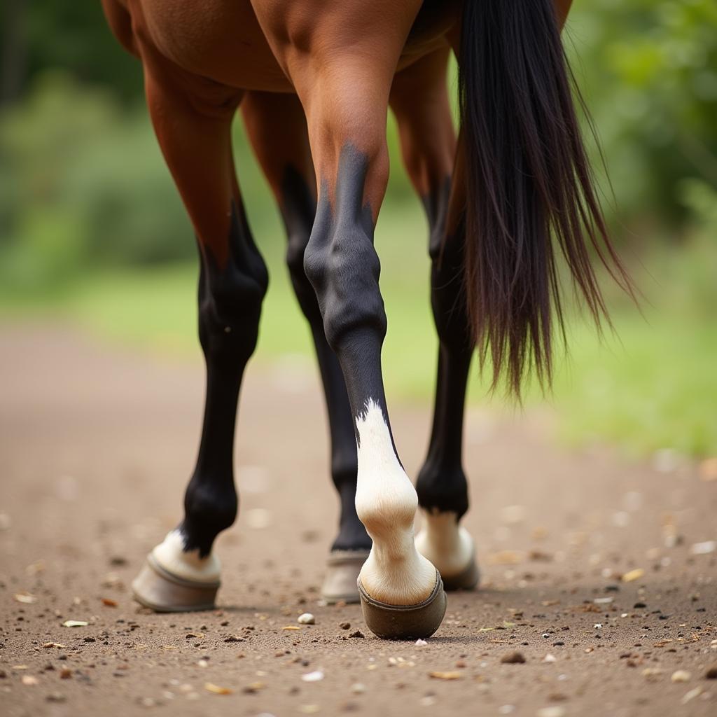 Horse Exhibiting Hock Stiffness