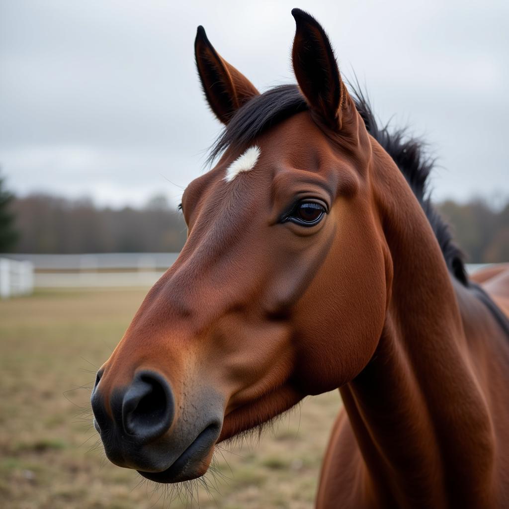 Horse with Ears Back