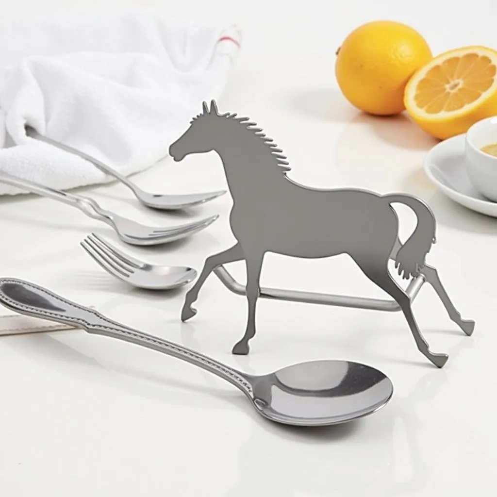 Metal Horse Spoon Rest 