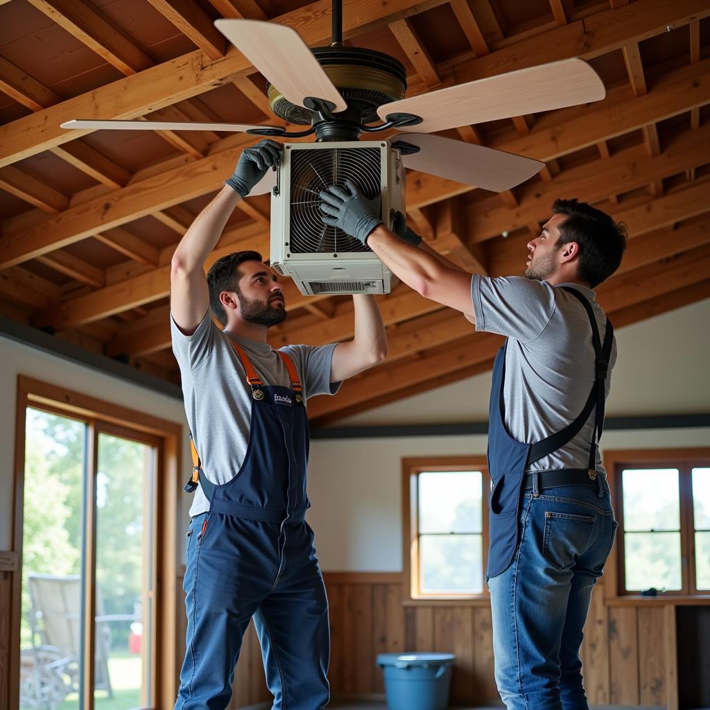 Installing Fans in a Horse Stable