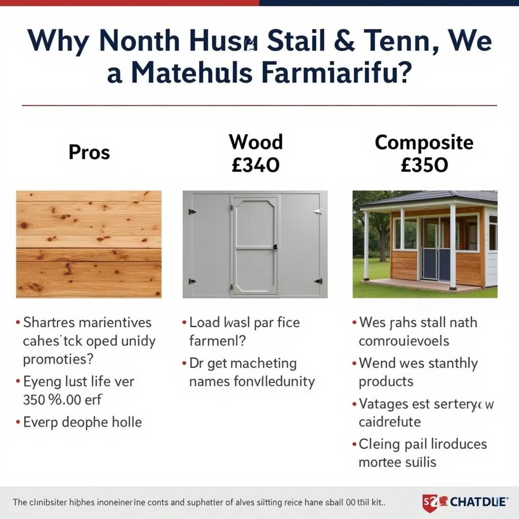 Comparing materials for horse stall kits