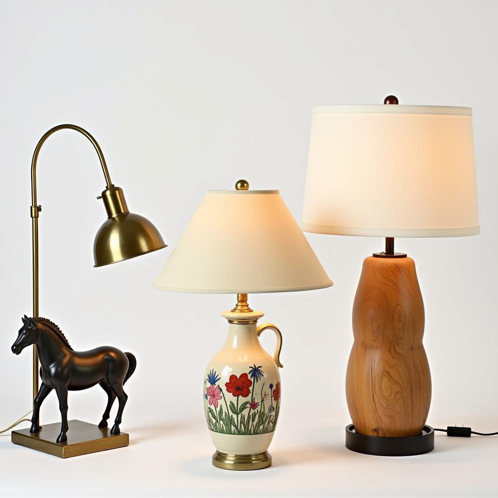 Horse Table Lamp Materials