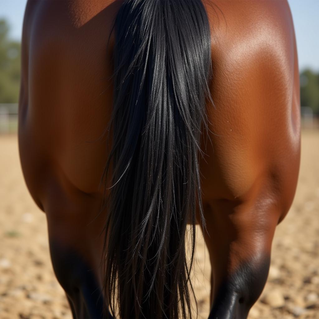 Horse Tail Close Up