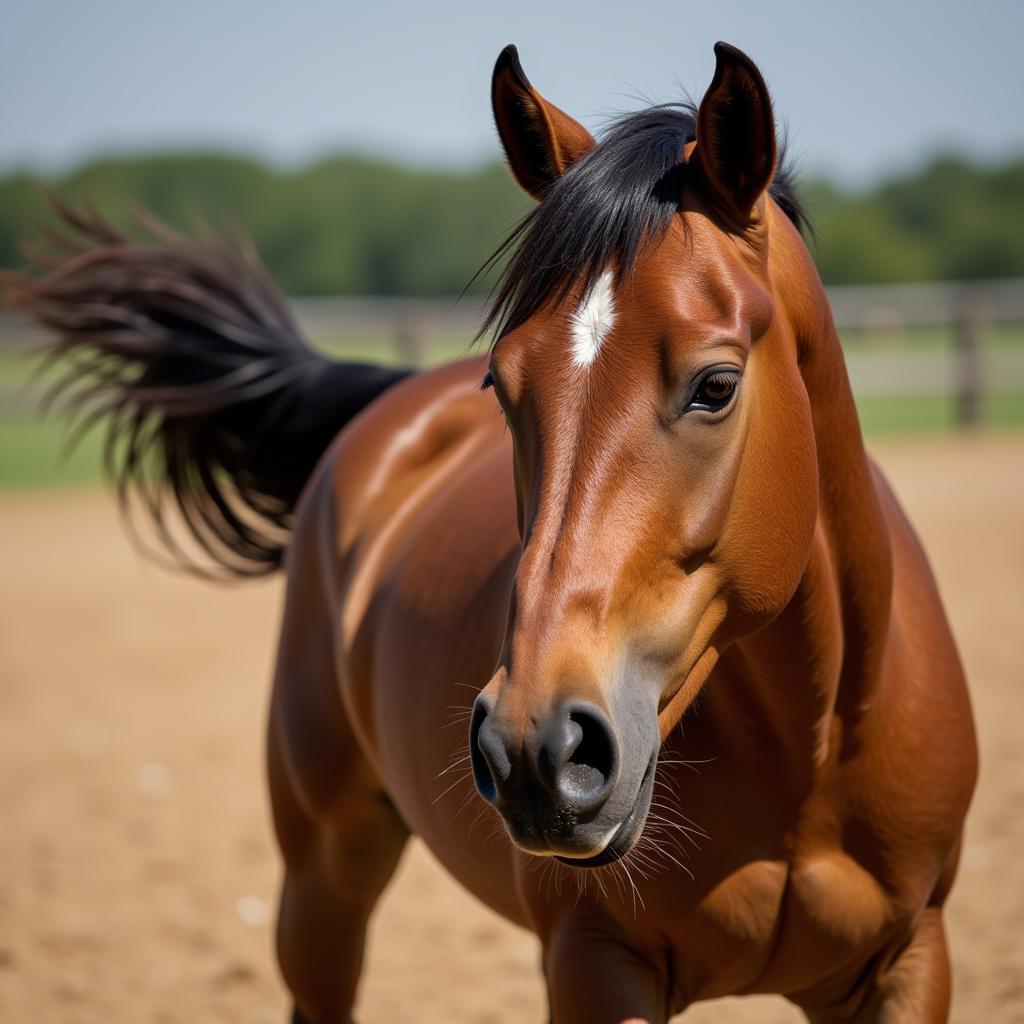 Horse Swishing Tail