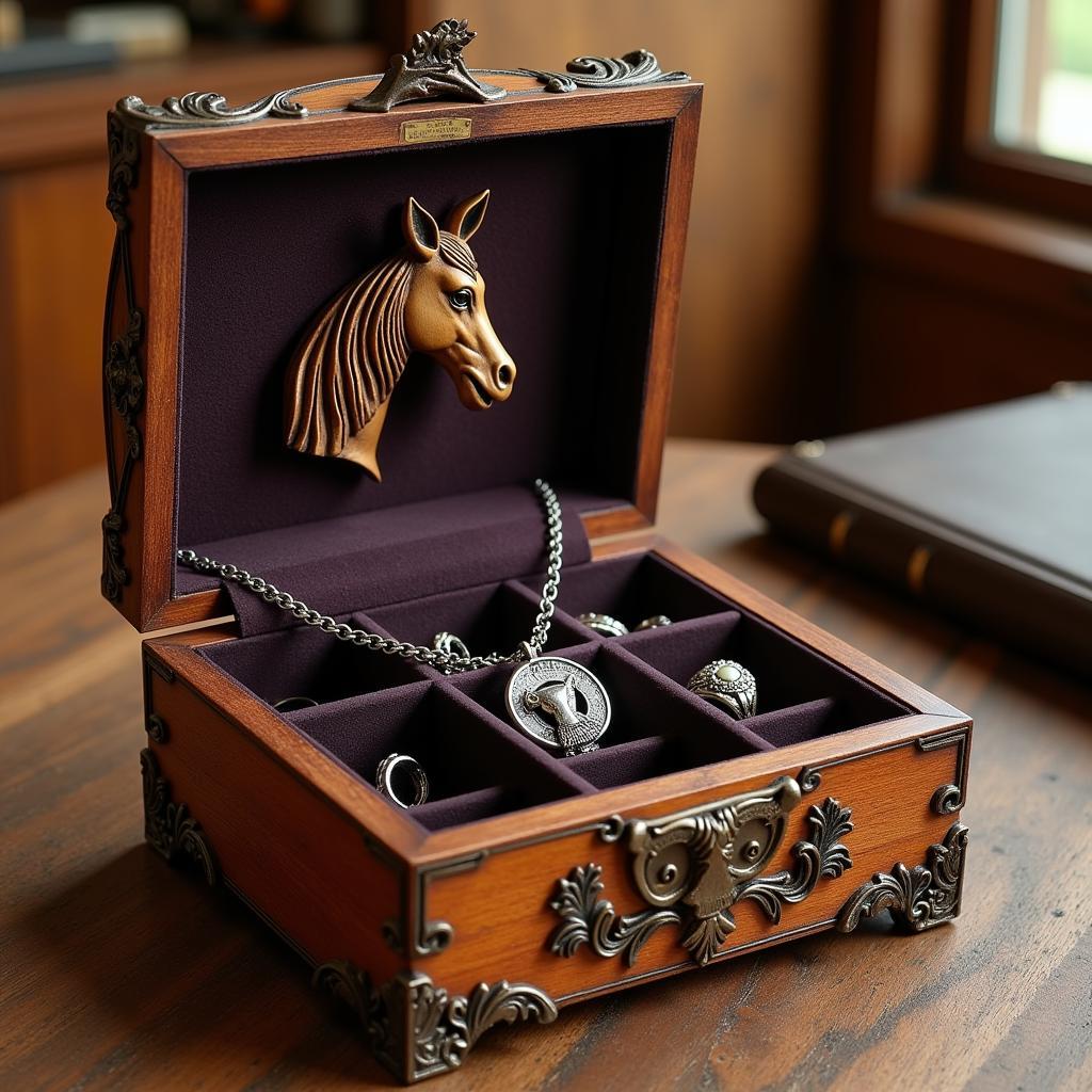 Horse-Themed Jewelry Box