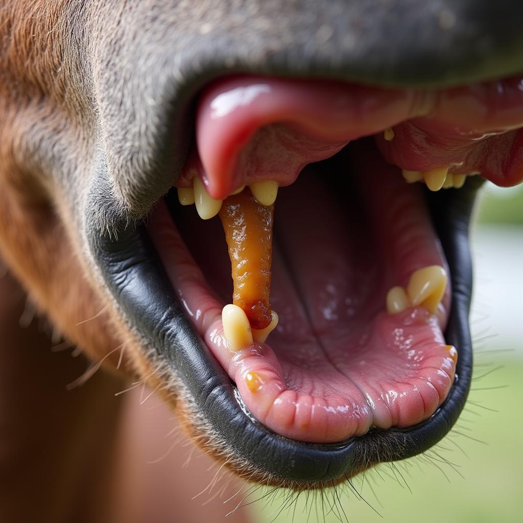 Horse Tooth Root Abscess