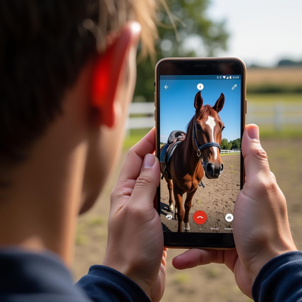 Horse Trailer Camera Monitoring on Phone