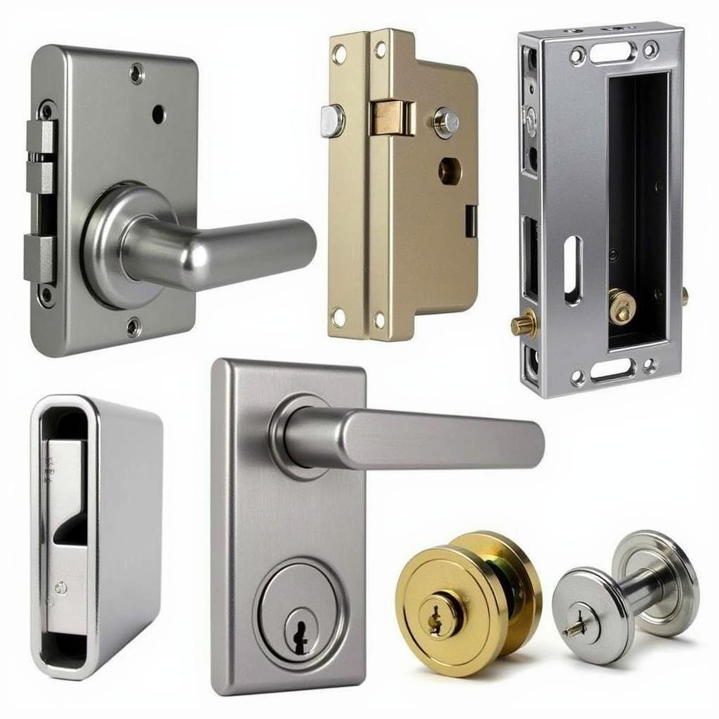 Different types of horse trailer door locks