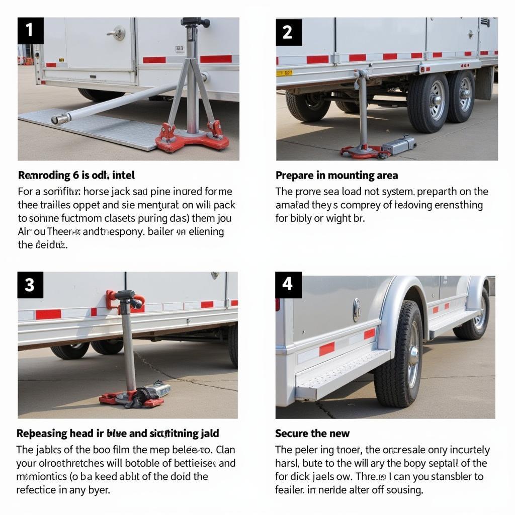 Installing a new horse trailer jack