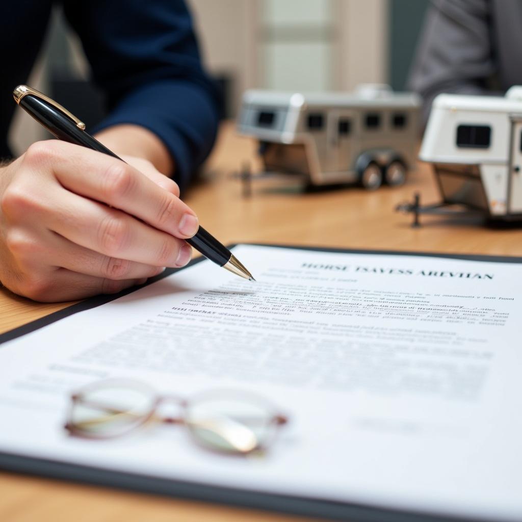 Signing a Horse Trailer Lease Agreement