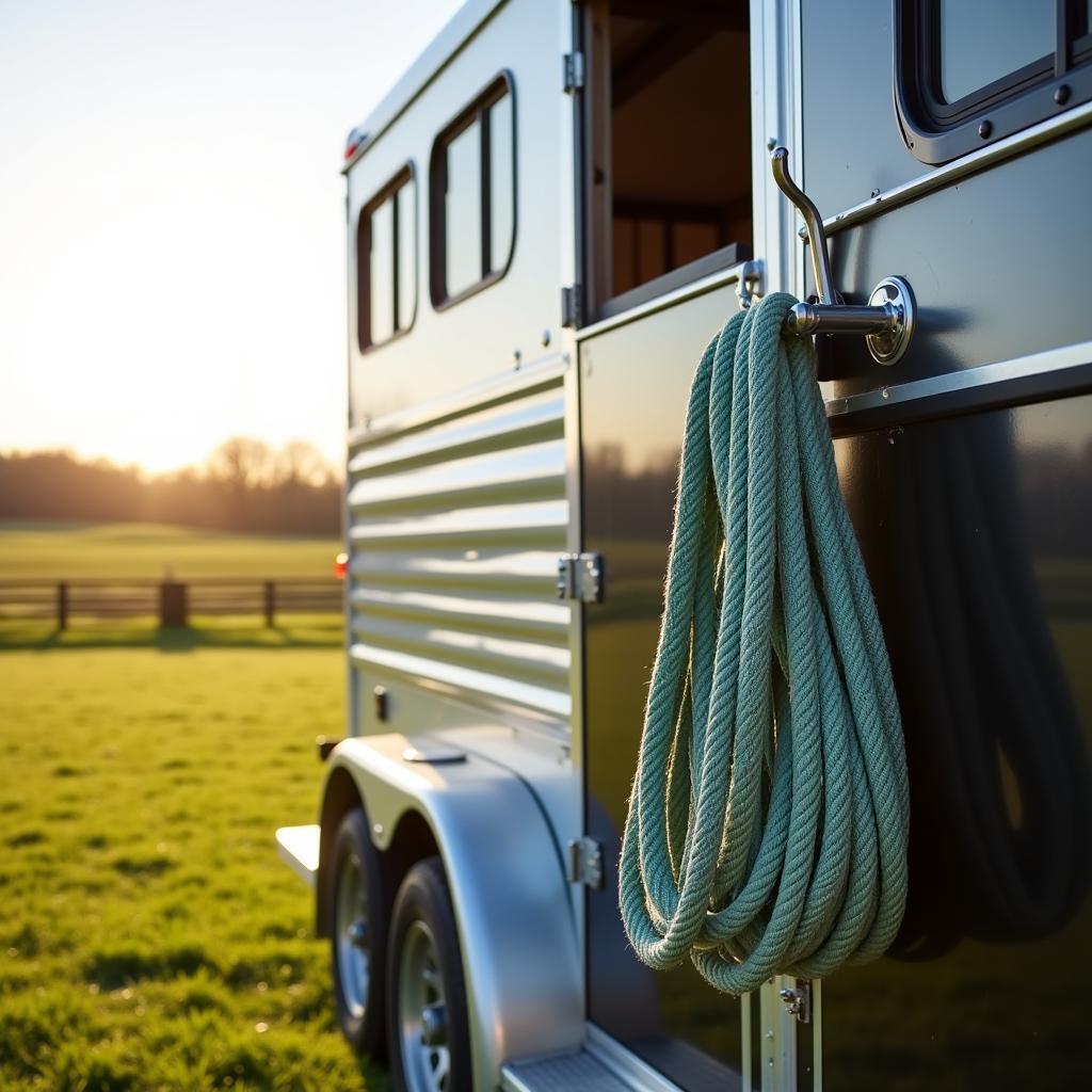 Horse Trailer and Rope