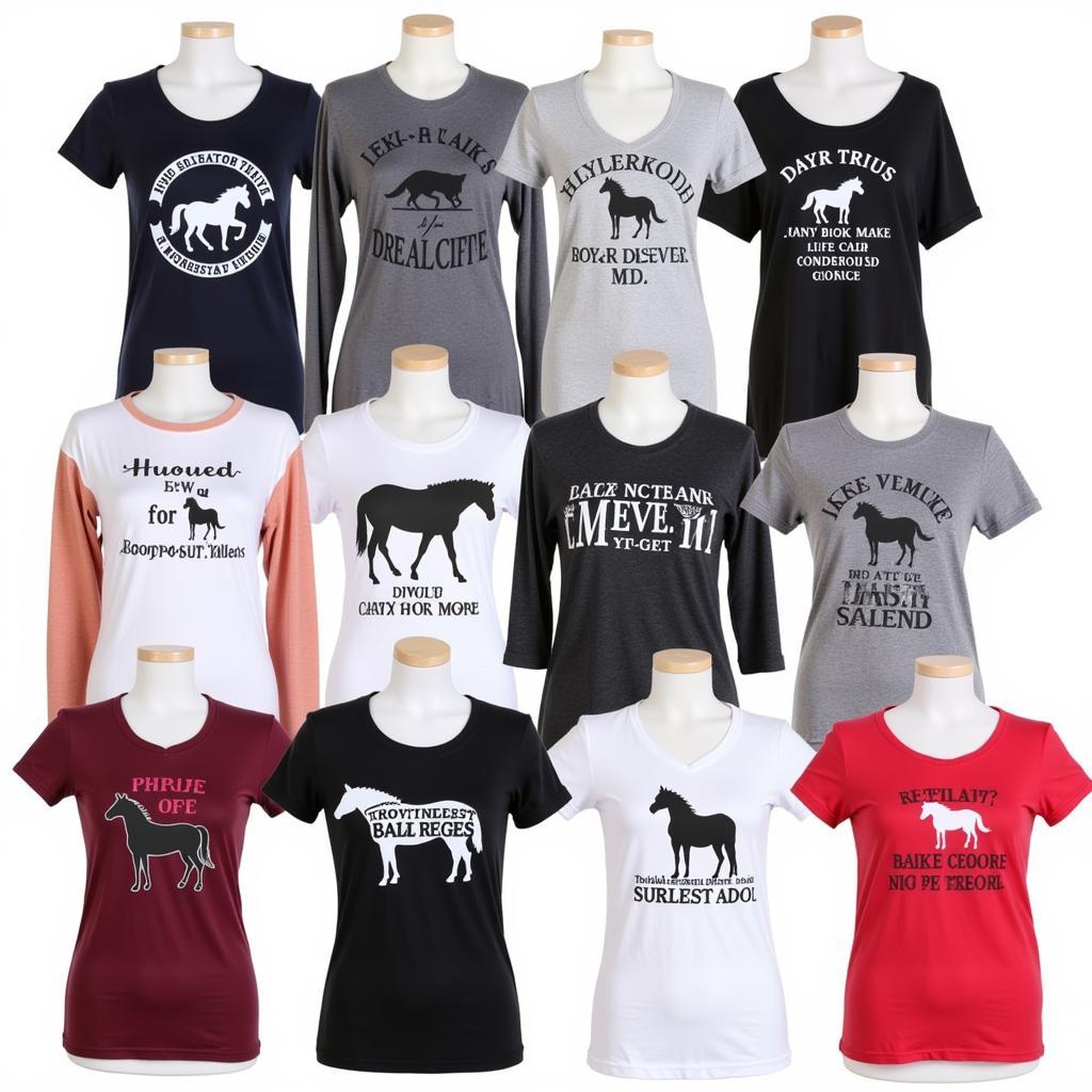 Stylish horse tshirts for women