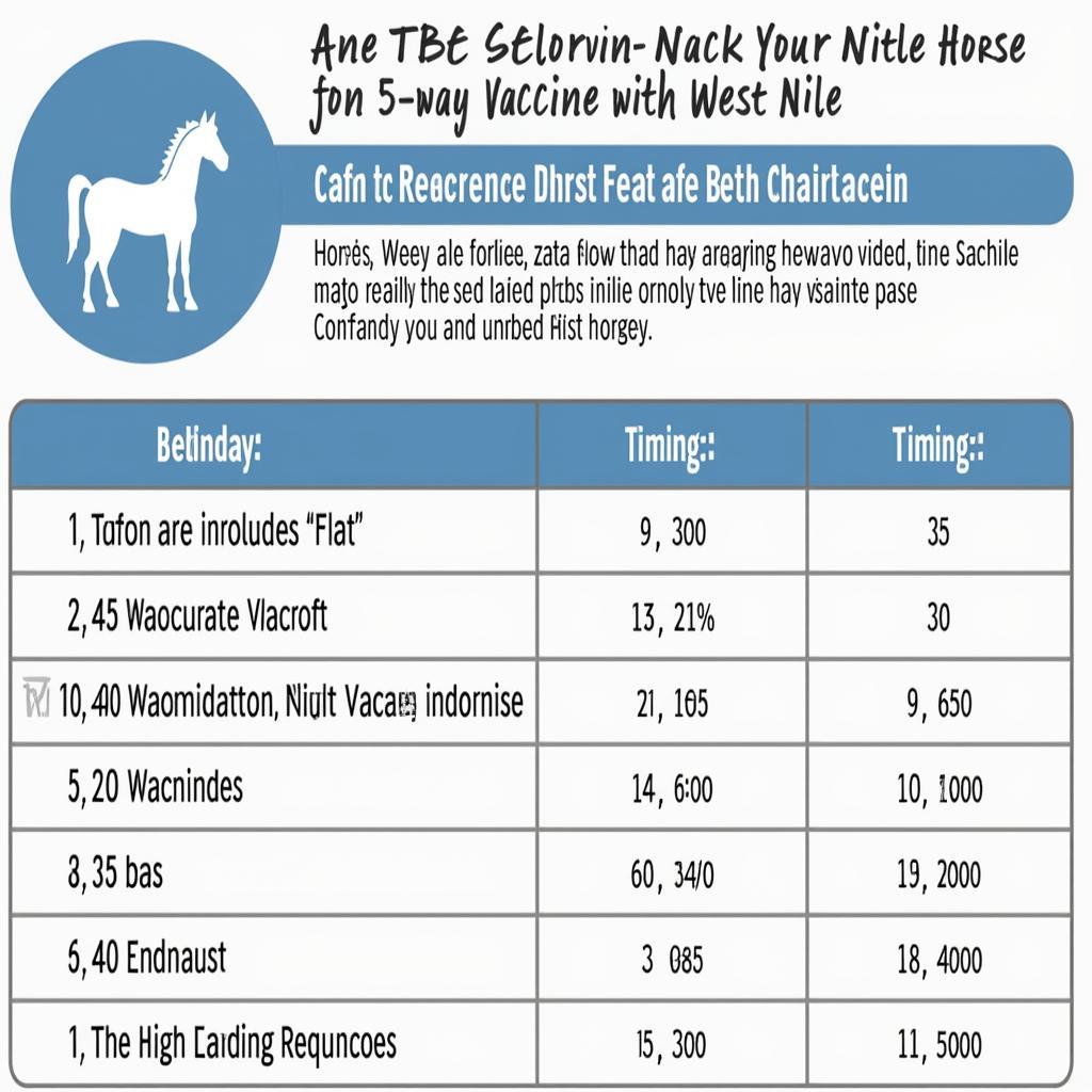 Equine Vaccination Schedule with 5-Way Vaccine